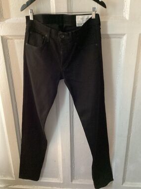 rag & bone Black Button-Fly Jeans